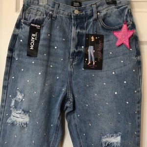 Simple Society Rhinestone Jeans 11/30